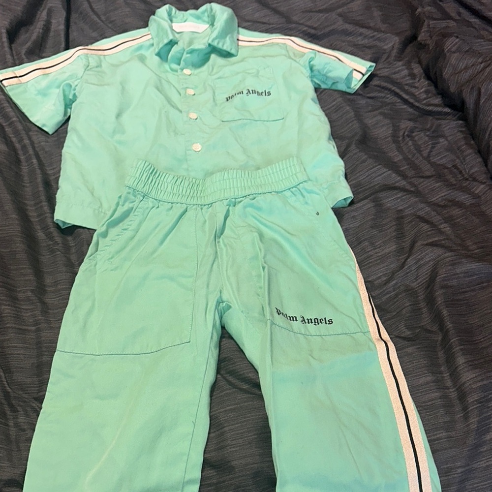 Palm Angels Mint Green Track Pants